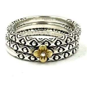 VINTAGE Barbara Bixby Ring Stack